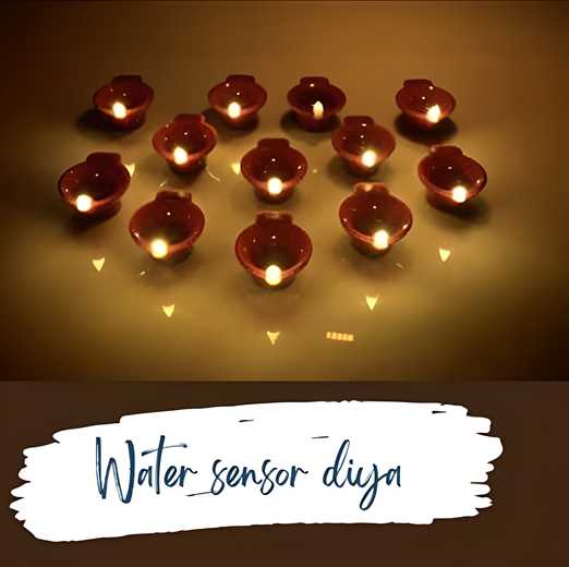 LED Light Water Sensor Diyas Plastic with, Ambient Lights